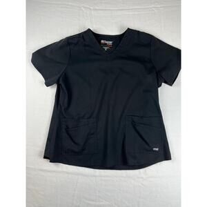Grey's Anatomy Barco Men's Scrub Top 2XL Black V-Neck Professional Medical
